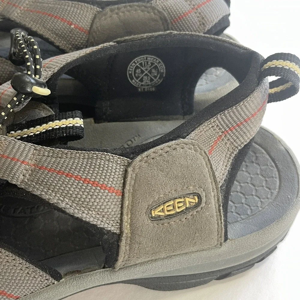 Keen XT Sports Sandals Mens Size 11.5 Waterproof Gray Hiking Trail Shoes Outdoor